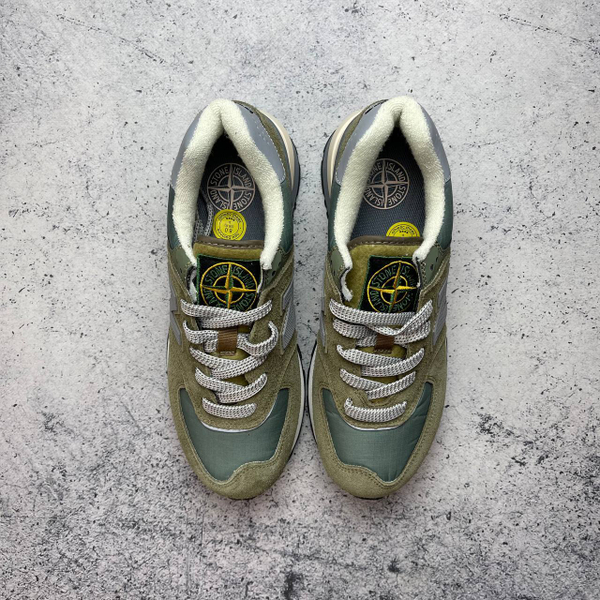 Кроссовки New Balance 574 GT & Stone Island green