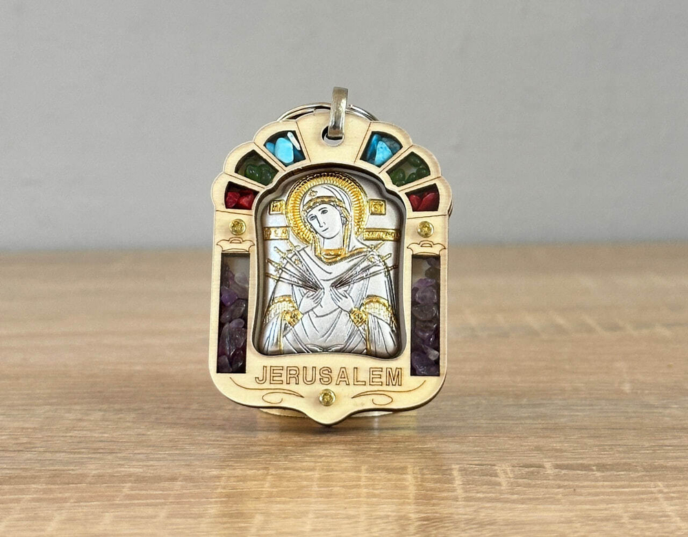 Благословение Семистрельная БМ, икона, 65x50