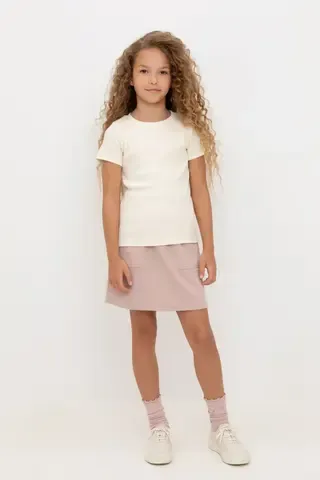 юбка  для девочки  КР 7141/кофейный к513
