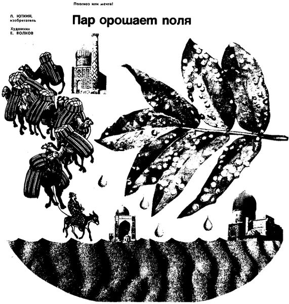 Пар орошает поля