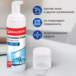 Чистящий набор для экранов всех типов и оптики BRAUBERG комплект салфетка и пена 180 мл (2 штуки в упаковке)