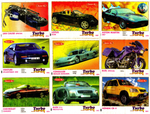 Вкладыши от жвачки Turbo Super - Турбо Супер. 17 штук без повторов. Серия 471 - 540