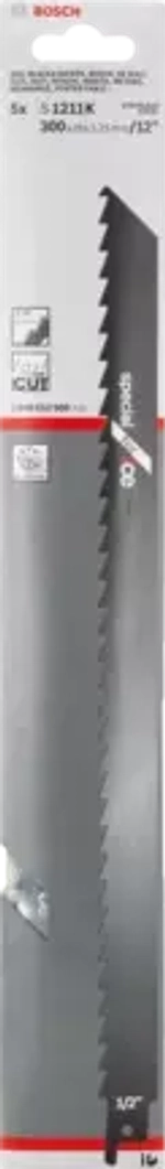 Сабельные полотна для льда S 1211 K 5 шт Bosch 2608652900