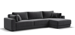 Угловой диван Босс Прайм Макс Вельвет Корд графит
