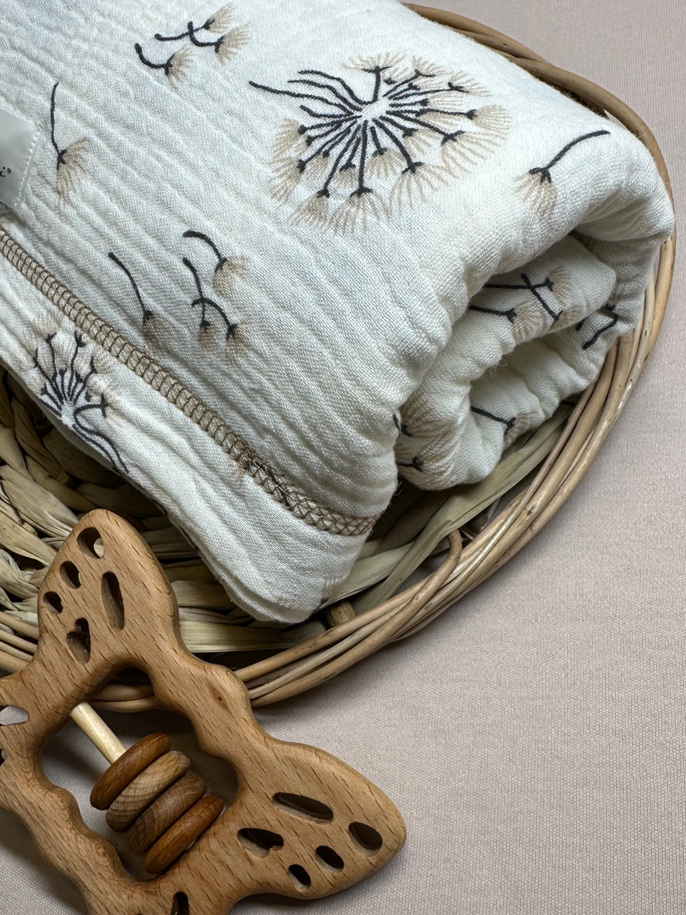 Муслиновая пеленка Летящие Мечты 90*130 (+/-5см)