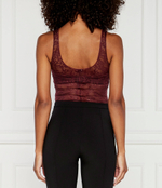 Кружевное боди Elisabetta Franchi - бордовый(BO00546E2)