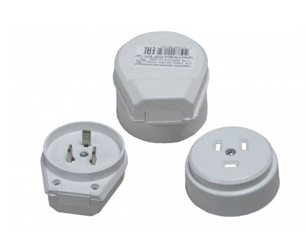 Разъем РШ-ВШ 32А 220В бел. РВШ 32-002