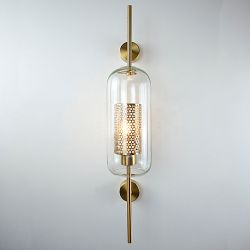Настенный Светильник Catch Wall Cylinder L67 Brass By Imperiumloft