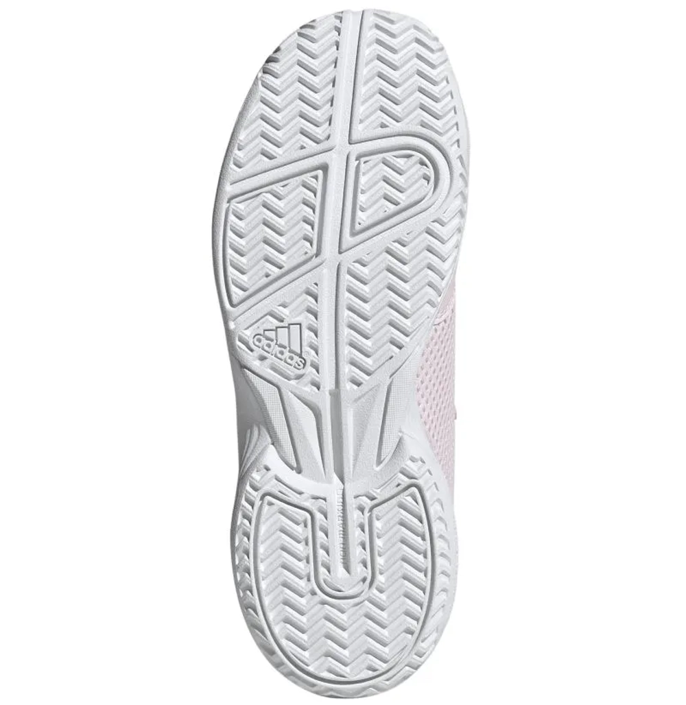 Детские теннисные кроссовки Adidas Courtflash K - distilled pink/cloud white/cloud white