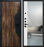 Входная дверь из экошпона Лофт-2 Дуб коньяк с патиной - 1016