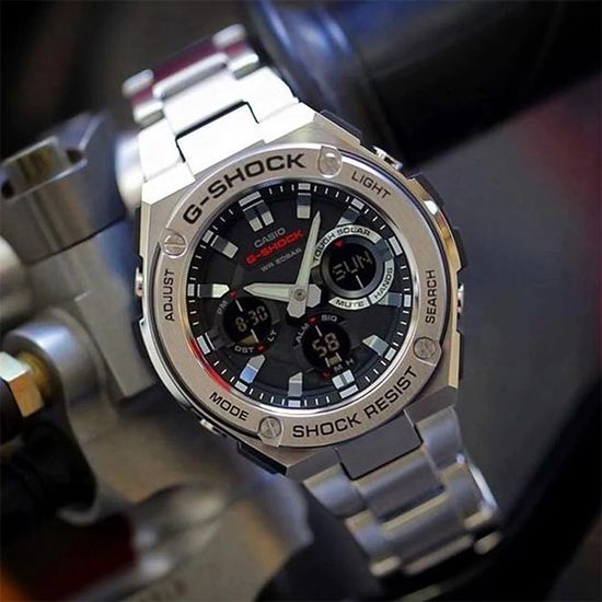 Японские наручные часы Casio G-Shock GST-S110D-1A с хронографом