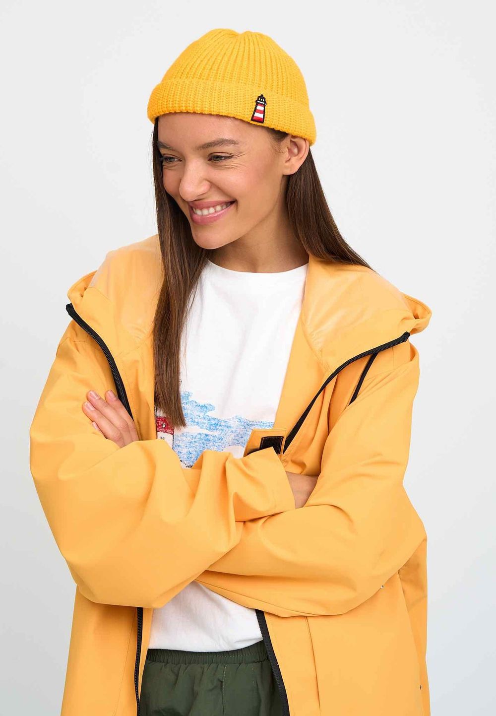 Плащ Kefirmaykifer Оверсайз желтый