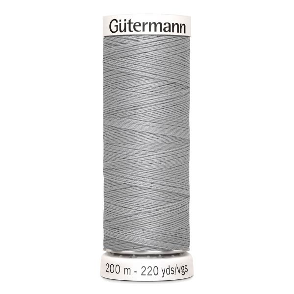 Нитки универсальные Gutermann Sew-all 100 (200 метров), 5 кат. | 038 св.серый