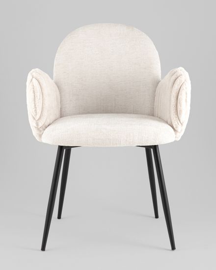 Стул обеденный Wave Stripes букле светло-серый