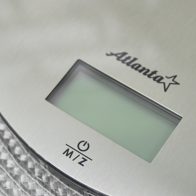 Весы кухонные электронные до 5кг, LED-дисплей, ATH-6192 (silver)