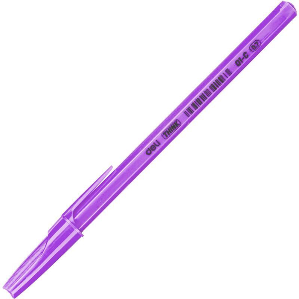 Ручка шариковая Deli "Think" синяя, 0,5мм., масляная