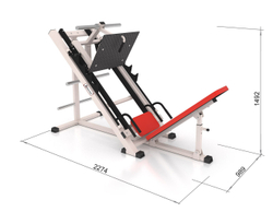 Жим ногами на свободных весах Серый