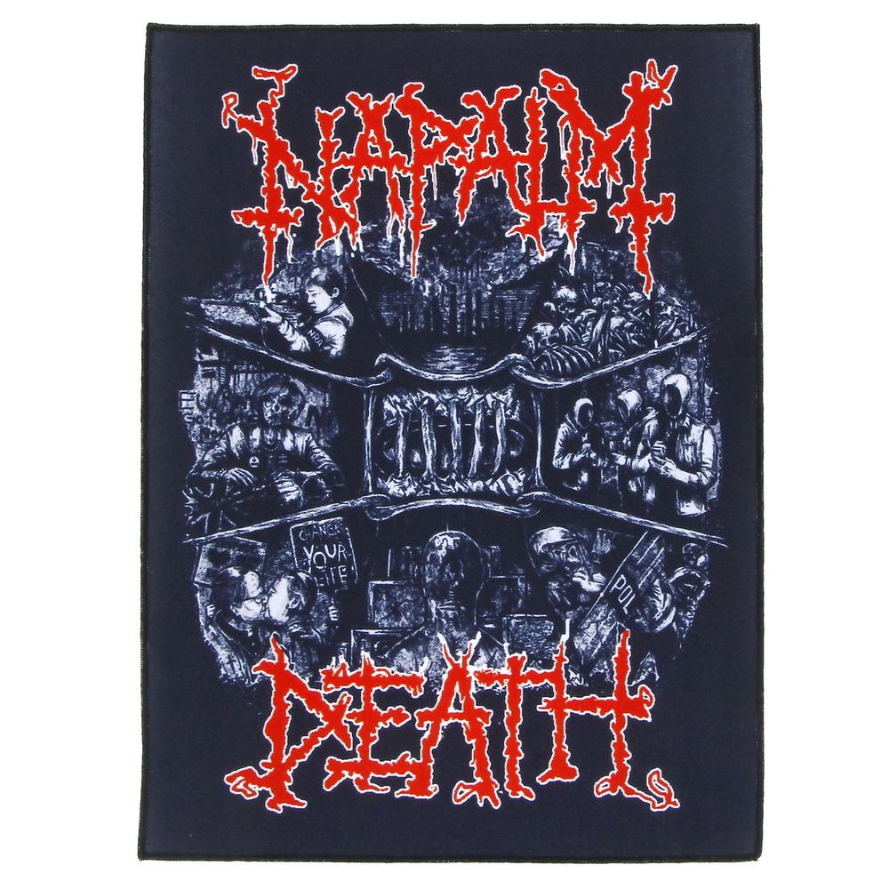 Нашивка спиновая группы Napalm Death