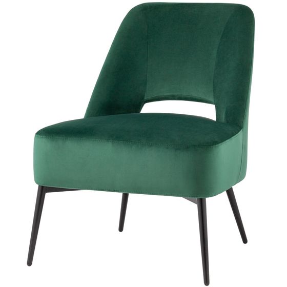 Лаунж-кресло Bost зелёный велюр