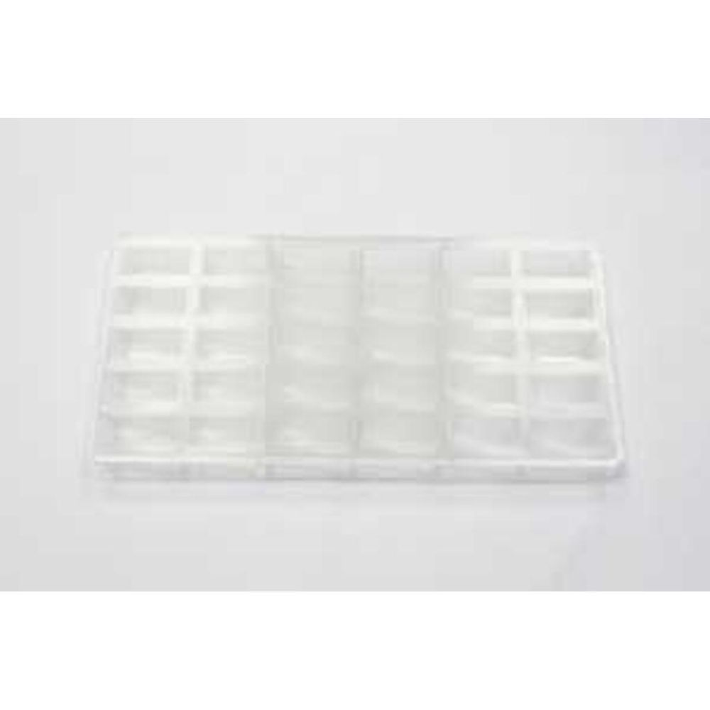 Форма для шоколада "Прямоугольник ребристый" 30 ячеек 37*17*17 мм, поликарбонат, P.L. Pr