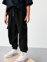 Брюки спортивные для девочки Next M45-354, Черный