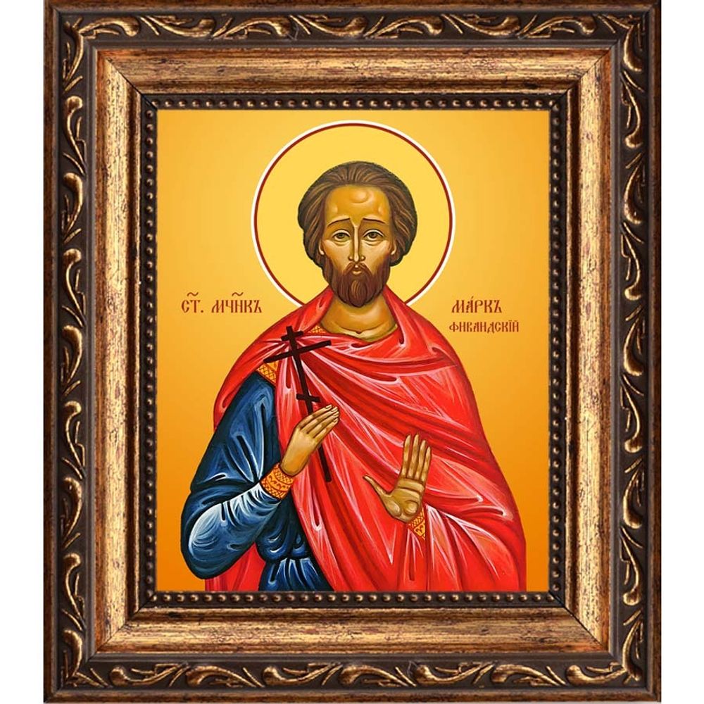 Марк Фиваидский святой мученик. Икона на холсте.