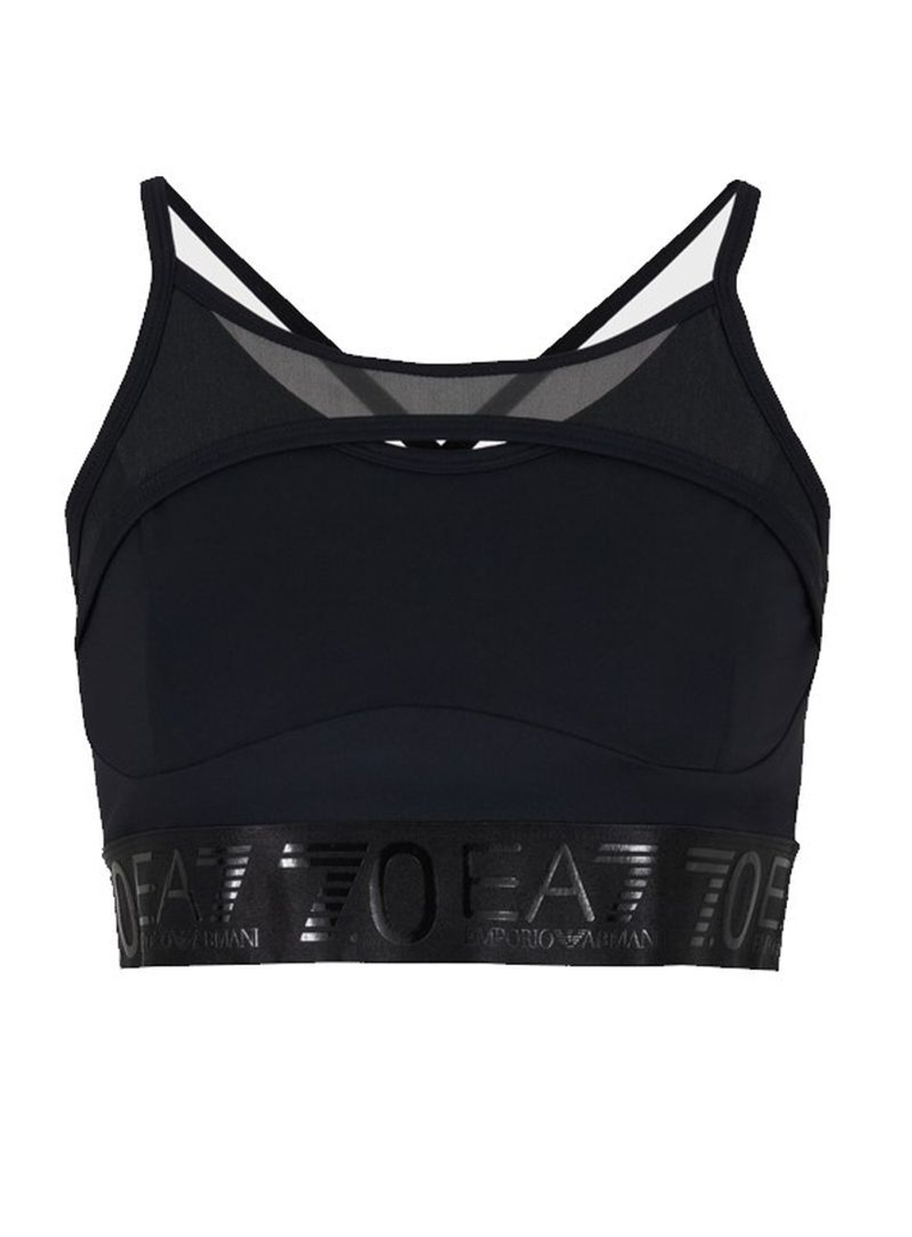 Теннисный бюстгальтер EA7 Woman Jersey Sport Bra - black