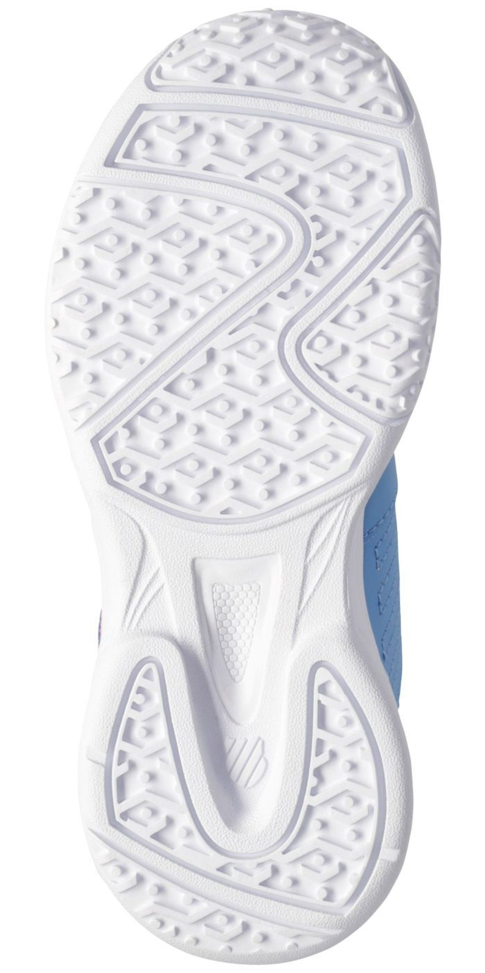 детские Кроссовки теннисные K-Swiss Court Express Strap Omni - silver lake blue/white/orchid pink