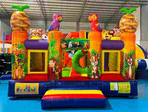 Коммерческий надувной батут «Попугайчики 2» 6*4*2,8 м