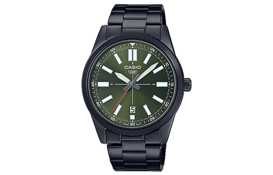 CASIO Men Standard Series Green Watch MTP-VD02B-3E