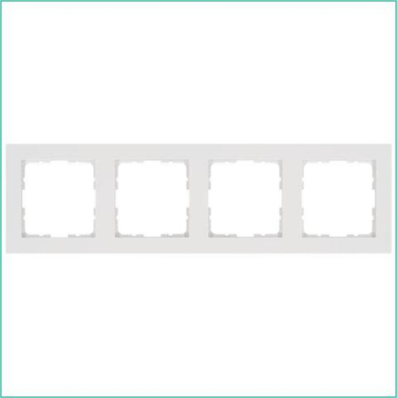 Рамка 4-м G-Classic бел. глянцевый Jasmart G1004W