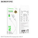 Кабель Lightning -TypeC BOROFONE BX107 27W (белый) 1м