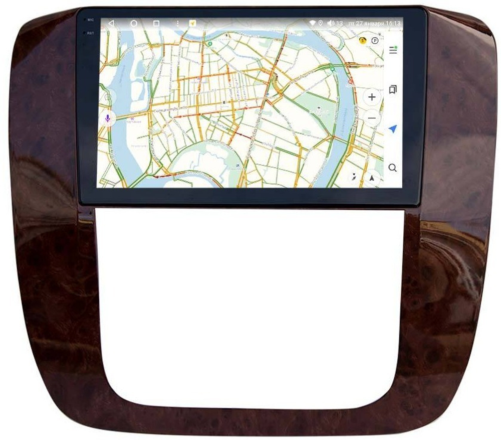 Магнитола для Chevrolet Tahoe 2006-2014 - Vaycar VA10-1175-2K (рамка под дерево) на Android 13, 8-ядер, 2K QLED, ТОП процессор, CarPlay,4G SIM-слот