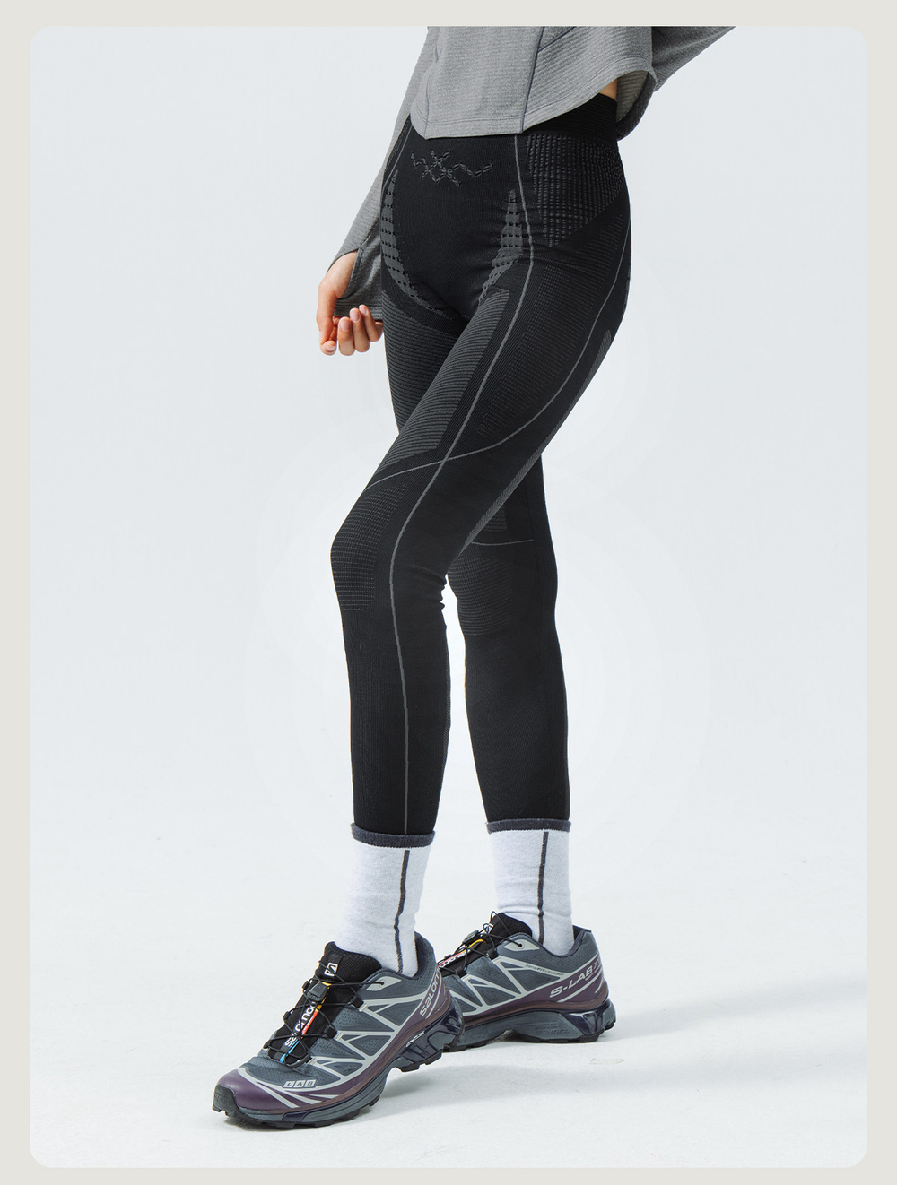 Легинсы Nothomme BLUE Seamless Knit Sports Base Layer Tights