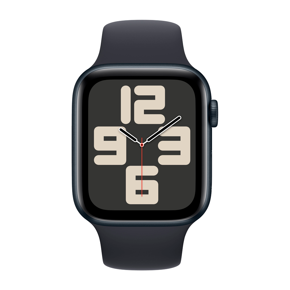 Умные часы Apple Watch SE 2 (2023) GPS, 44mm, Aluminium Case with Sport Band M/L, Midnight (Тёмная ночь)