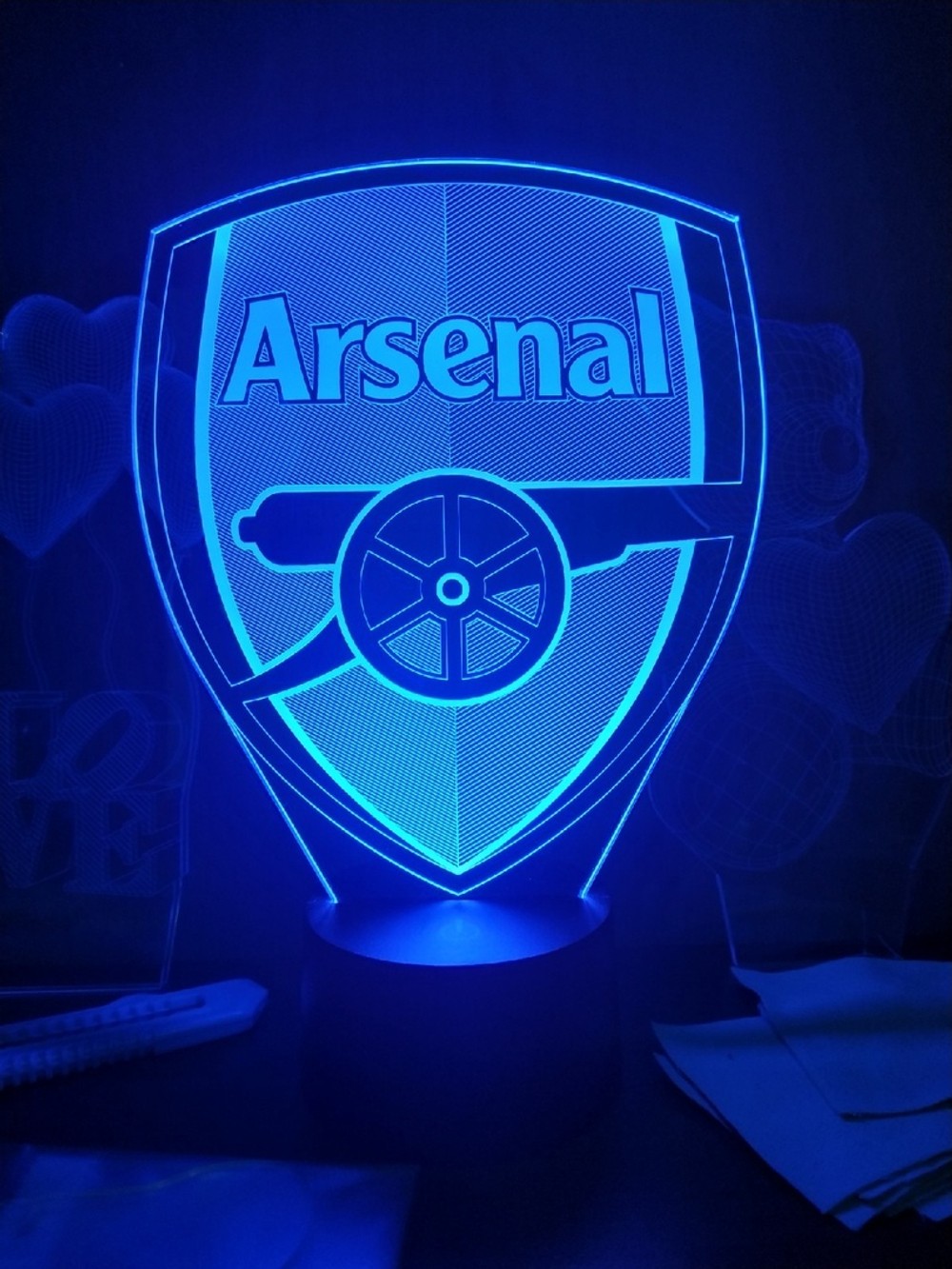 3D Светильник "Arsenal" (Арсенал Лондон)