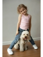 Розовая майка детская в сад