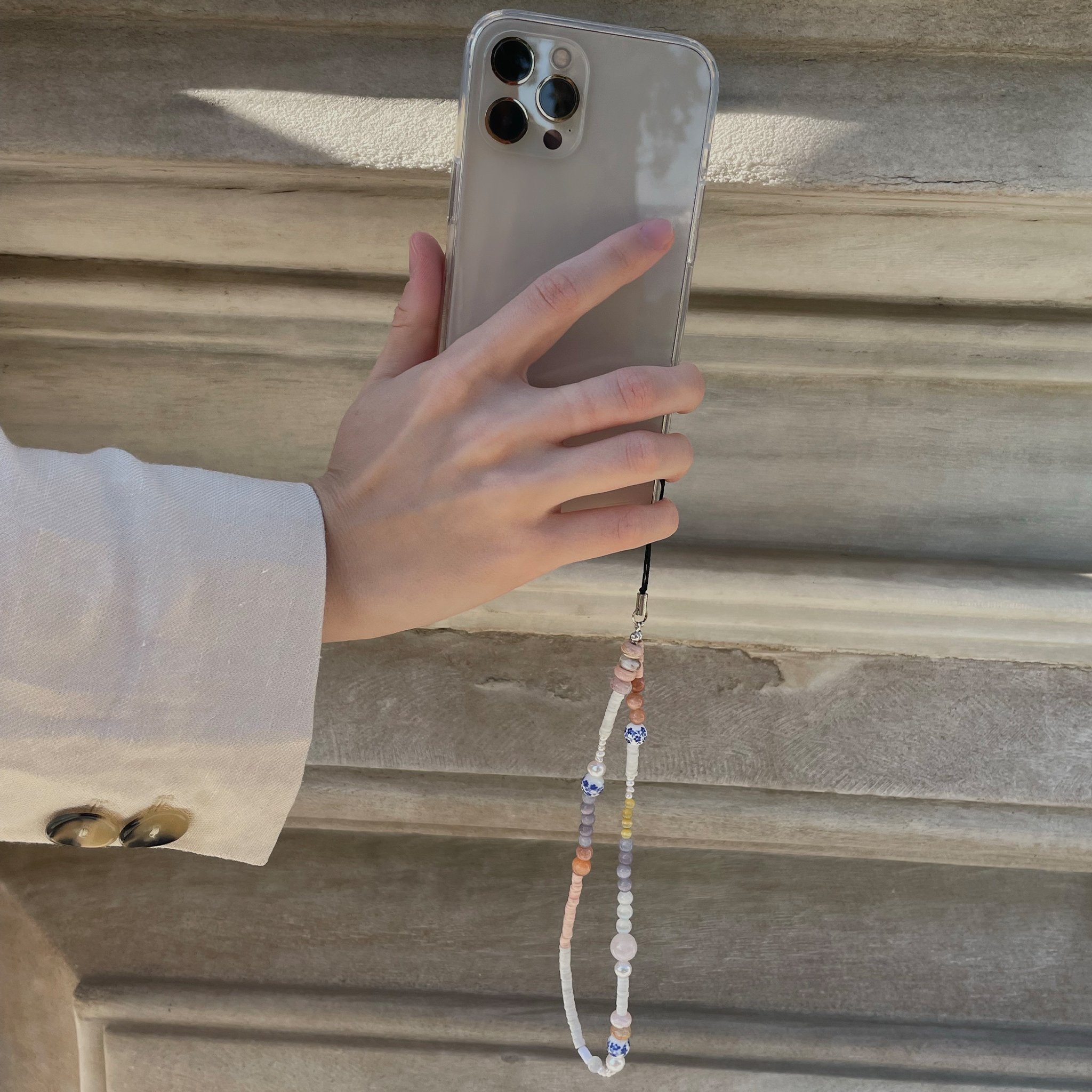 Porcelain phone strap