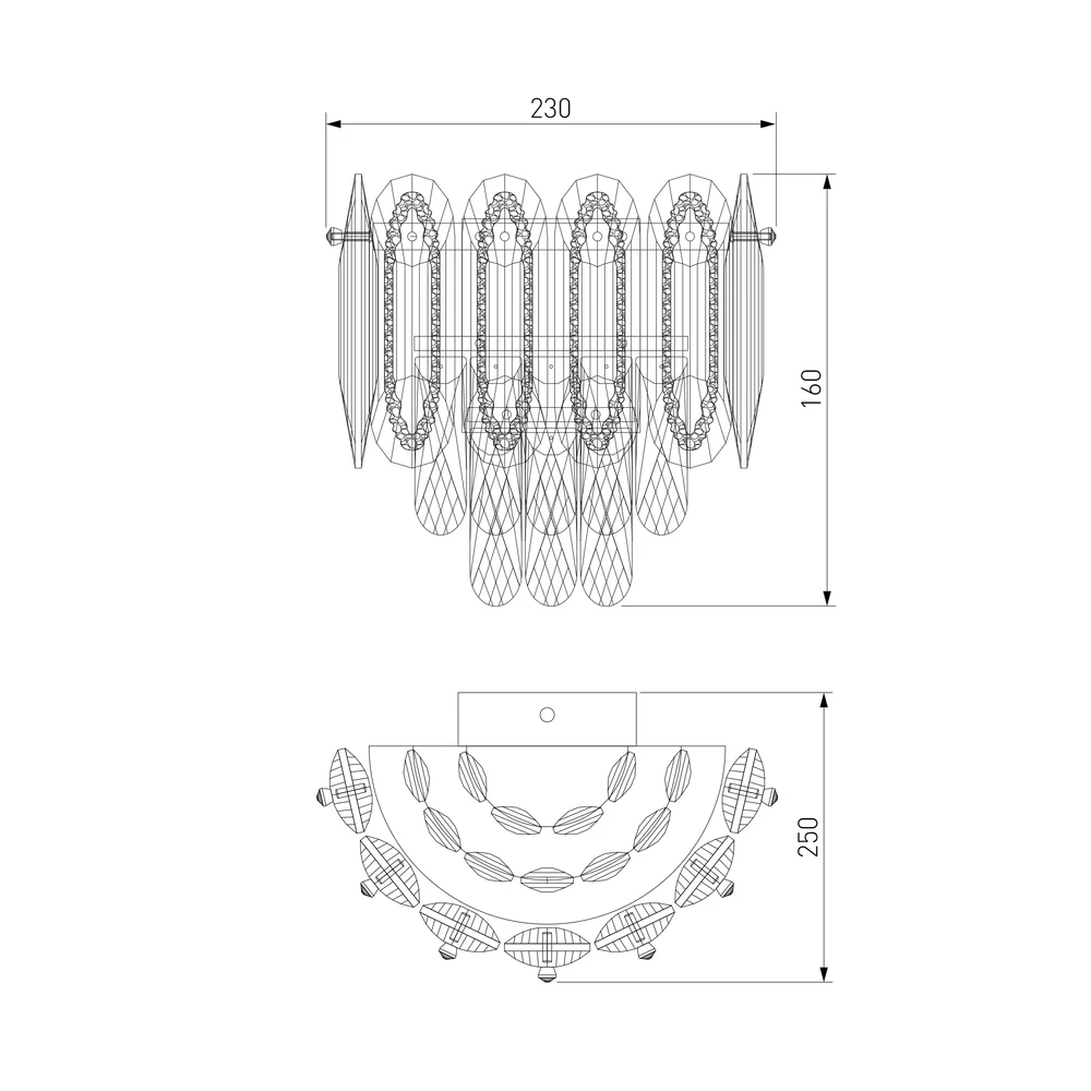 Настенный светильник Bogates CHALEUR 422/1 4690389208034