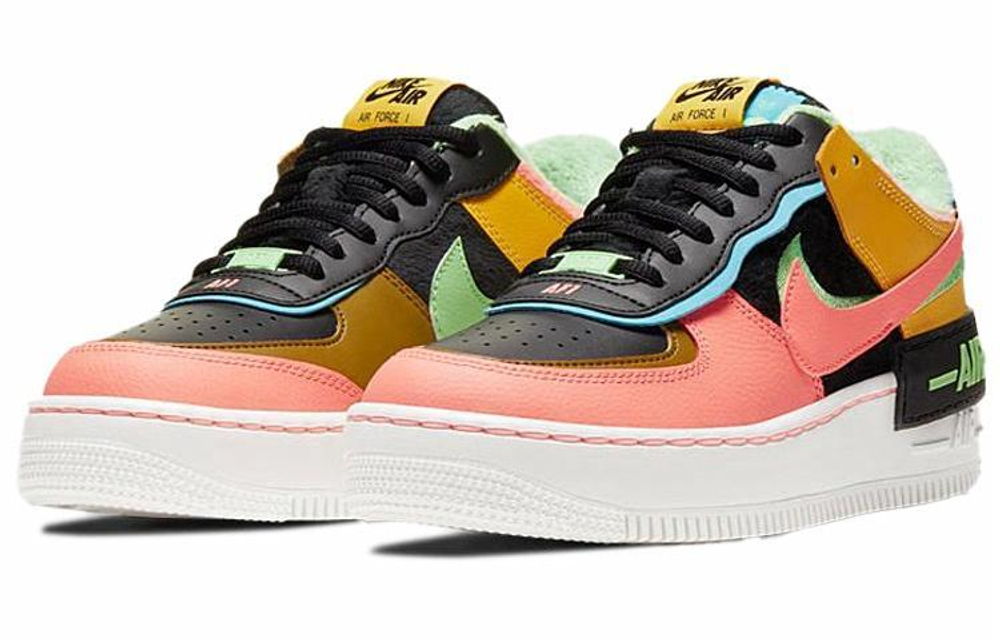 Кроссовки Nike Air Force 1 Low Shadow Se "Olive Flak" (Женская размерная сетка)