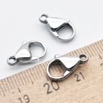 Замок-карабин, сталь, размер 15 мм, цена за 1 шт