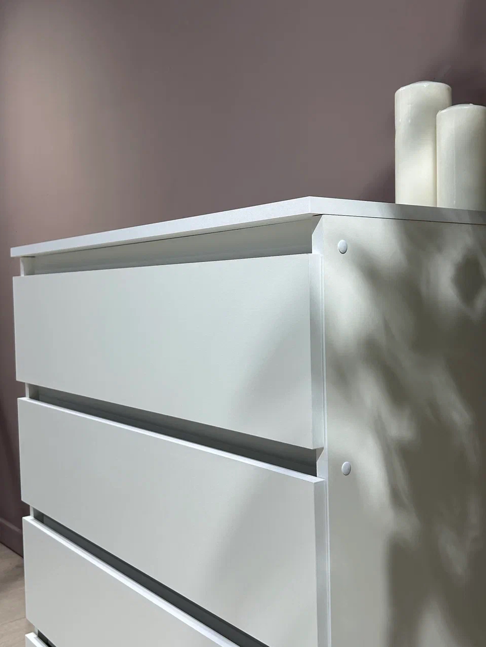 Комод 4 ящика «Денвер» Белый