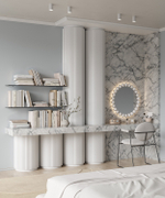 Cosca Decor. Заглушка ZP007, 15х23x2800мм, правая, для рейки RX007, Экополимер