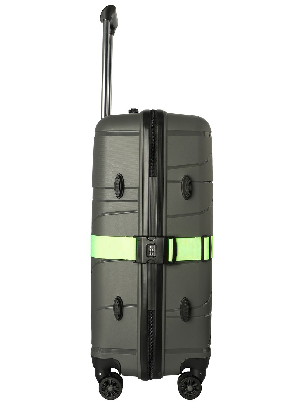 Чемодан 463 / С ремнем / Полипропилен