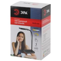 Настольный светильник ЭРА NLED-464-7W-BK светодиодный черный