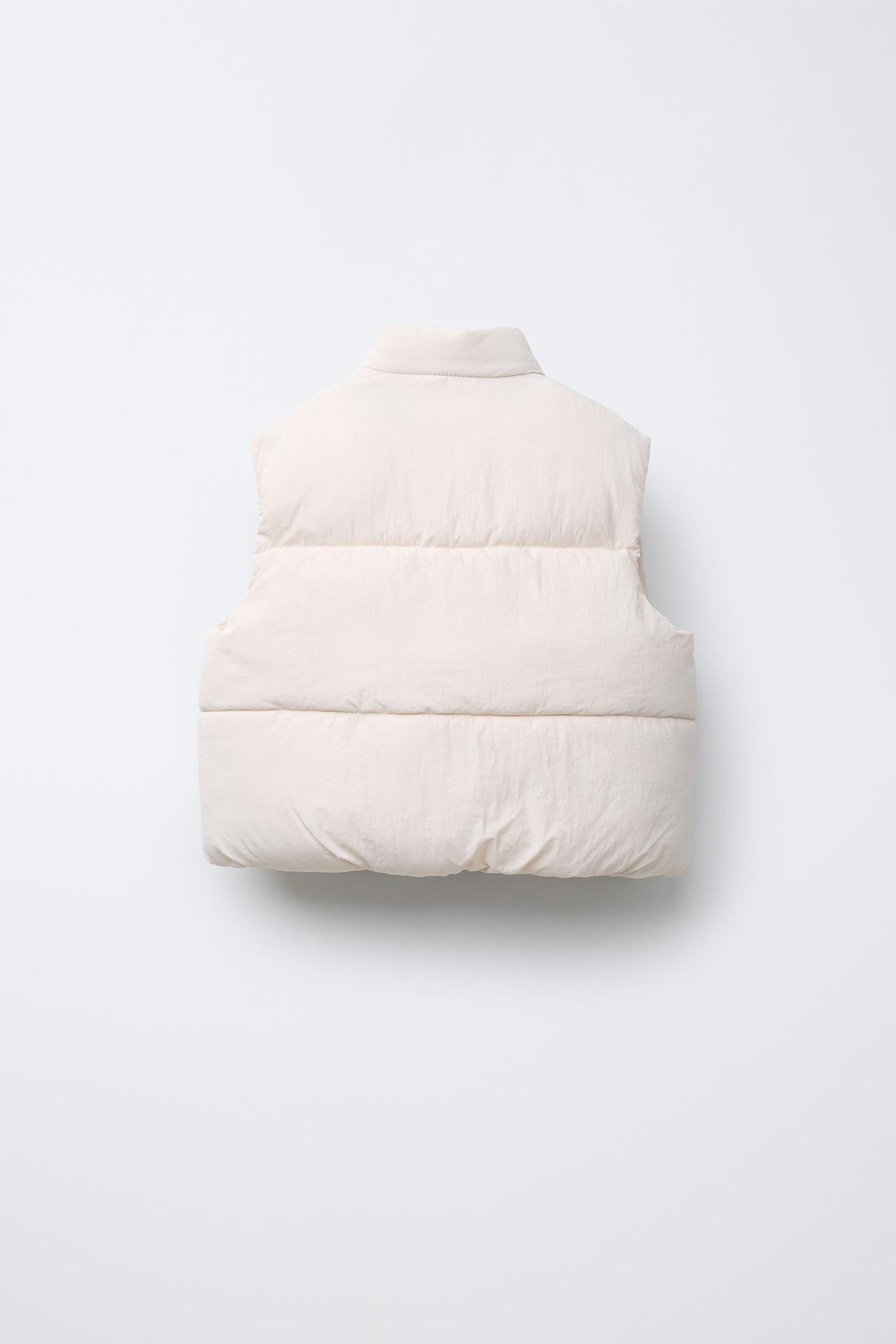 ZARA ЖИЛЕТ WATER-REPELLENT С КАРМАНАМИ, ЭКРЮ