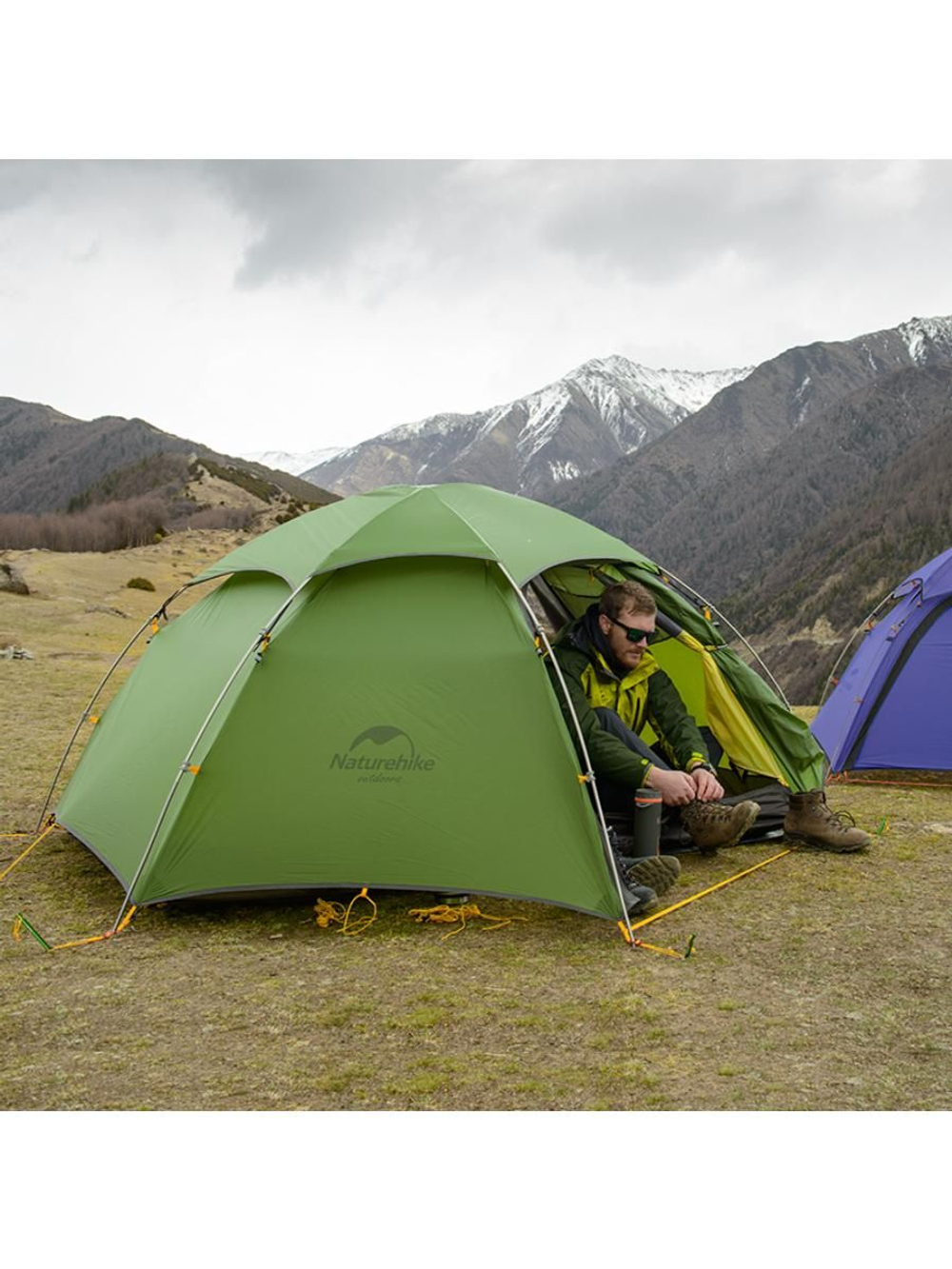 Палатка Naturehike Сloud Peak NH17K240-Y 20D двухместная, зеленая