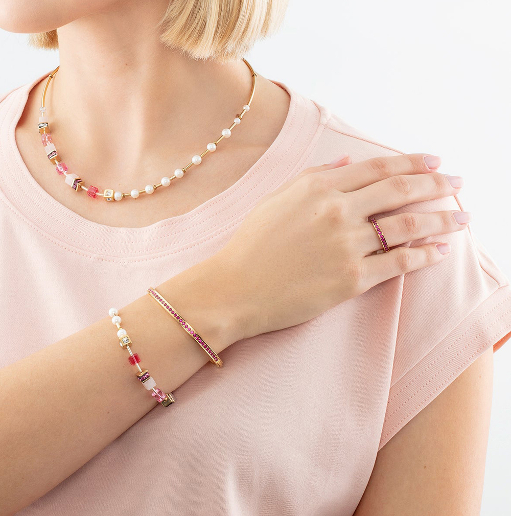 Браслет Coeur de Lion Pink-Gold 19 см 0127/37-0416