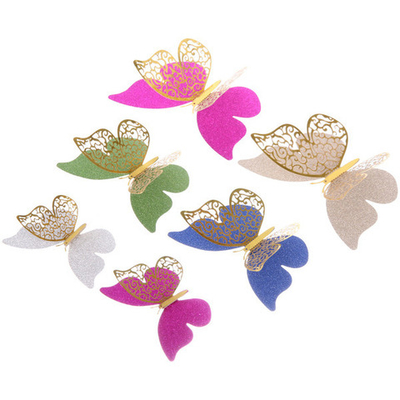 Набор наклеек «Изысканные бабочки» 6 шт, микс