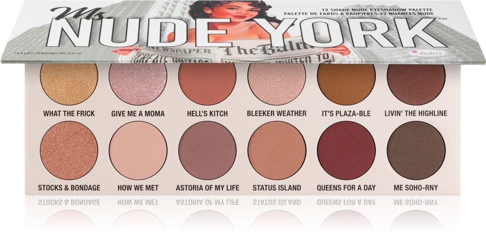 theBalm палитра теней для век Ms. Nude York